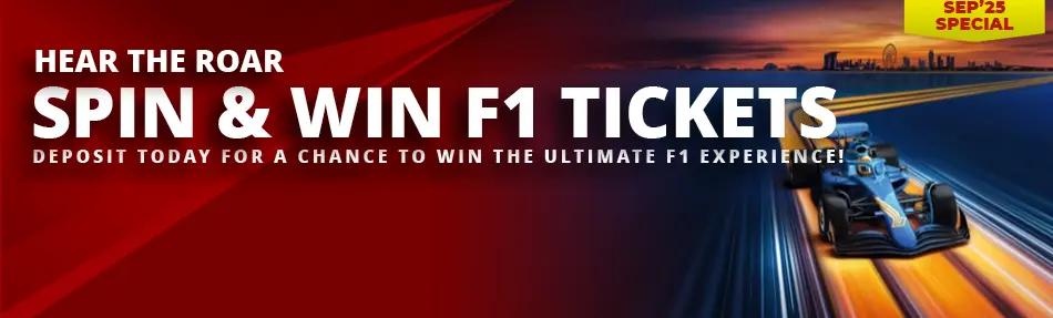 SPIN & WIN F1 TICKETS